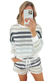 Gradient Stripes Home Casual Suit