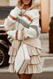 Striped Colorblock Knit Sweater