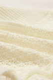 Crochet Knit Tank with Ruffle