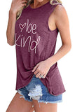 Be Kind Wine Tank Top