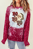 Ho Ho Ho Father Christmas Bleached Print Sweatshirt