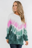 Ombre Tie Dye Pullover Top