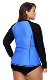 Long Sleeve Rashguard Tankini Swim Top