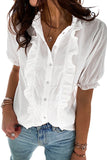 Ruffled Button Down Shirt