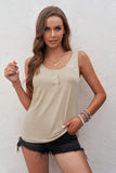 Button Loose Tank Top