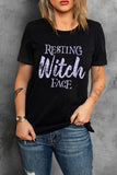 Resting Witch Face Short Sleeve Graphic Tee