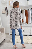 Wild Snake Print Shirt with Pockets