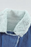 Lapel Collar Button Fleece Jacket