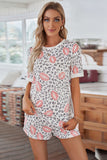 Lips Leopard Print Summer Lounge Set