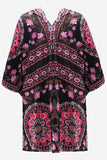Floral Kimono Cardigan Open Front Cover Up