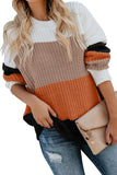 Casual Colorblock Sweater