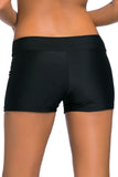 Wide Waistband Swimsuit Bottom Shorts