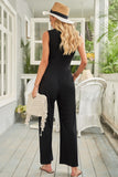 Sleeveless Wide Leg Jumpsuit
