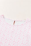 Floral Smocked Puff Sleeve Blouse