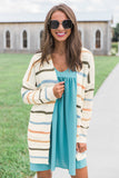 Rainbow Striped Cardigan
