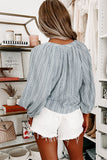 Striped Print Linen Shirt