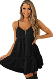Polka Dot Texture Slip Mini Dress
