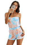 Tie Dye Strapless Romper