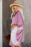 Tie Dye Open Front Beach Cover Up