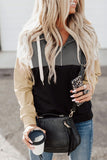 Colorblock Quarter Zip Pullover Hoodie