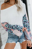 Blossom Contrast Swiss Dot Knit Top