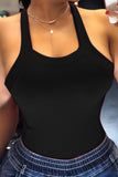 Thick Strap Backless Bowknot Tank Top