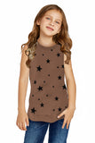 Star Print Little Girl Tank