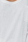 Plain Basic Long Sleeve Tee with Pocket