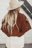 Corduroy Button-Down Jacket with Pocket