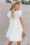 Pocket Tiered Ruffled Mini Dress