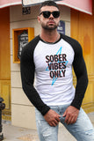 Men's Letter Car Print Color Block Long Sleeve Top