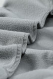 Turn-down Collar Long Sleeve Zipper Fleece Pullover Sweatshirt