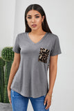 Printed Splicing T-Shirt