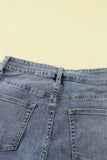 High Rise Slit Anklet Flare Jeans