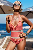 Mesh Patchwork One-piece Swimsuit