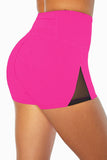 Mesh Cutout Patchwork Swim Shorts