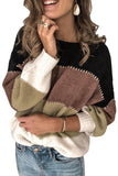 Pullover Colorblock Winter Sweater