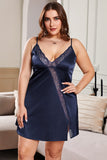 Plus Size Lace Trim Valentine Babydoll Dress