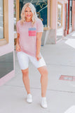 Only In America Pocket Striped T-shirt