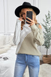 Turtleneck Cold Shoulder Sweater