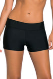 Wide Waistband Swimsuit Bottom Shorts