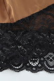 Lace Spice Satin Babydoll with Slit