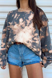 Tie-dye Printed Oversized Sweatshirt