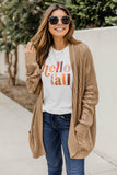 White Hello Fall Letter Print Crew Neck Graphic Tee