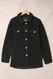 Flap Pockets Button Front Jacket