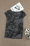 Crew Neck Star Print T-shirt with Pocket