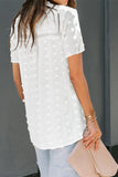 Swiss Dot Short Sleeve Flowy Top