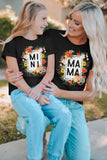 Mothers Day Gift Floral Print Matching Kids T Shirt