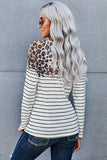 Floral Striped Print Long Sleeve Top