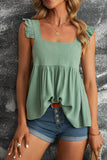 Flutter Shoulder Babydoll Top